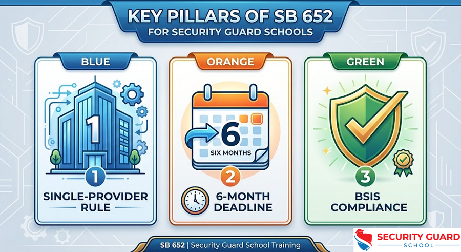 California SB 652 Guard Card Training Requirements for 2026